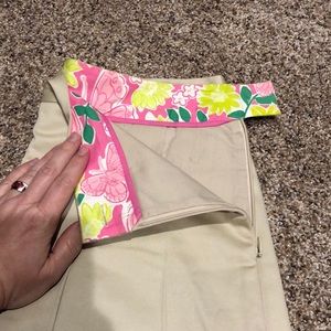 Lilly Pulitzer size 0 khaki skirt